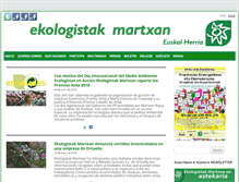 Tablet Screenshot of ekologistakmartxan.org